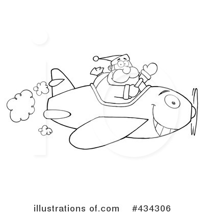 Airplane Clipart #434306 by Hit Toon