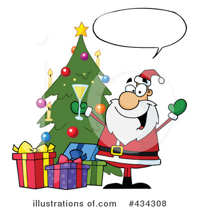 Royalty-Free (RF) Santa Clipart Illustration by Hit Toon - Stock Sample #434308