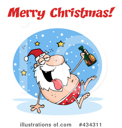 Royalty-Free (RF) Santa Clipart Illustration by Hit Toon - Stock Sample #434311