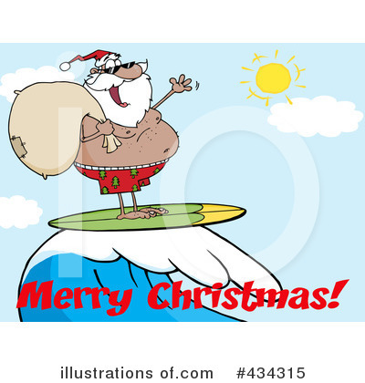 Royalty-Free (RF) Santa Clipart Illustration by Hit Toon - Stock Sample #434315