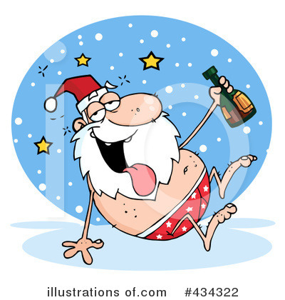 Royalty-Free (RF) Santa Clipart Illustration by Hit Toon - Stock Sample #434322