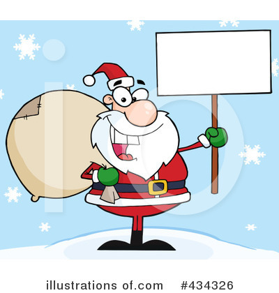 Royalty-Free (RF) Santa Clipart Illustration by Hit Toon - Stock Sample #434326
