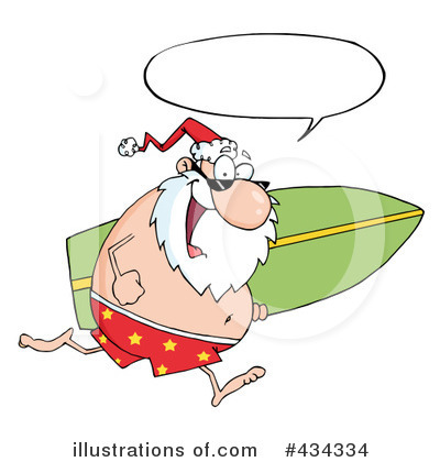 Royalty-Free (RF) Santa Clipart Illustration by Hit Toon - Stock Sample #434334