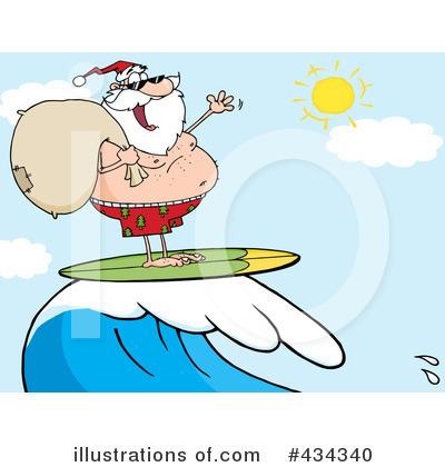 Royalty-Free (RF) Santa Clipart Illustration by Hit Toon - Stock Sample #434340