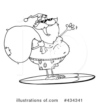 Royalty-Free (RF) Santa Clipart Illustration by Hit Toon - Stock Sample #434341