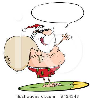 Royalty-Free (RF) Santa Clipart Illustration by Hit Toon - Stock Sample #434343