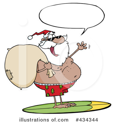 Royalty-Free (RF) Santa Clipart Illustration by Hit Toon - Stock Sample #434344