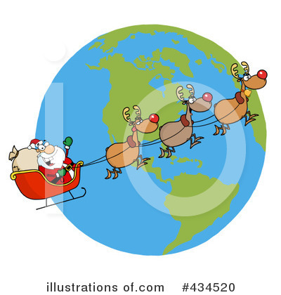 Royalty-Free (RF) Santa Clipart Illustration by Hit Toon - Stock Sample #434520