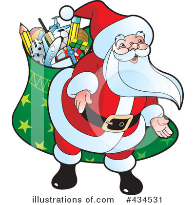 Royalty-Free (RF) Santa Clipart Illustration by Lal Perera - Stock Sample #434531