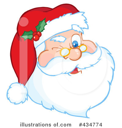 Royalty-Free (RF) Santa Clipart Illustration by Hit Toon - Stock Sample #434774