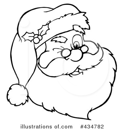Royalty-Free (RF) Santa Clipart Illustration by Hit Toon - Stock Sample #434782