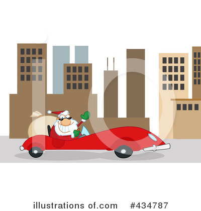 Royalty-Free (RF) Santa Clipart Illustration by Hit Toon - Stock Sample #434787