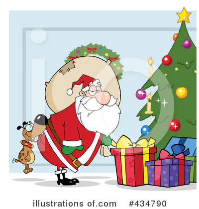 Royalty-Free (RF) Santa Clipart Illustration by Hit Toon - Stock Sample #434790
