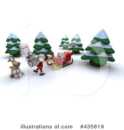 Royalty-Free (RF) Santa Clipart Illustration by KJ Pargeter - Stock Sample #435619