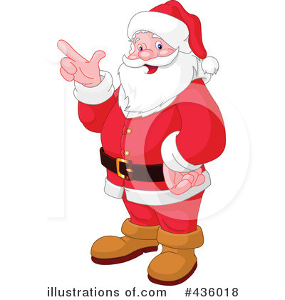 Royalty-Free (RF) Santa Clipart Illustration by Pushkin - Stock Sample #436018