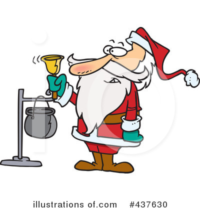 Royalty-Free (RF) Santa Clipart Illustration by toonaday - Stock Sample #437630
