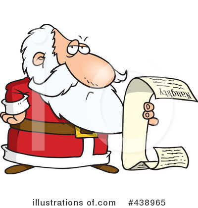 Royalty-Free (RF) Santa Clipart Illustration by toonaday - Stock Sample #438965