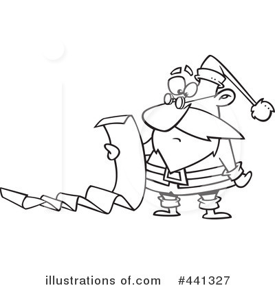 Royalty-Free (RF) Santa Clipart Illustration by toonaday - Stock Sample #441327