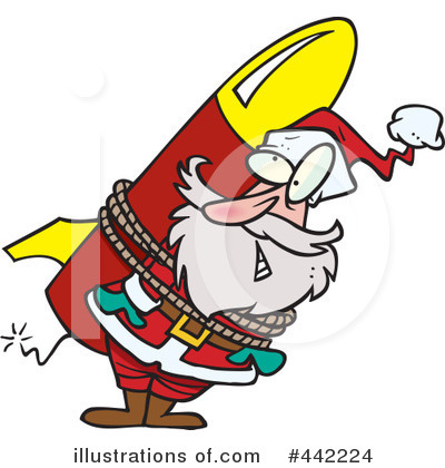 Royalty-Free (RF) Santa Clipart Illustration by toonaday - Stock Sample #442224