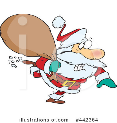 Royalty-Free (RF) Santa Clipart Illustration by toonaday - Stock Sample #442364