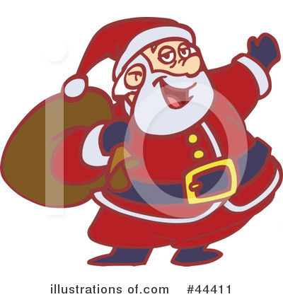 Royalty-Free (RF) Santa Clipart Illustration by Frisko - Stock Sample #44411