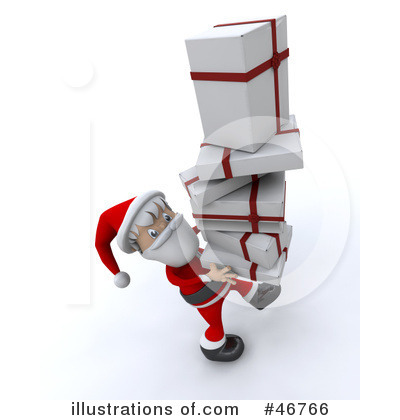 Royalty-Free (RF) Santa Clipart Illustration by KJ Pargeter - Stock Sample #46766