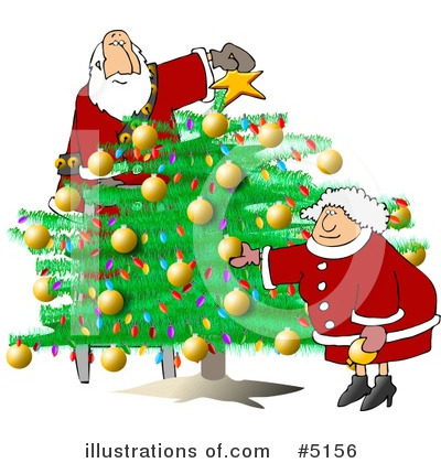 Royalty-Free (RF) Santa Clipart Illustration by djart - Stock Sample #5156