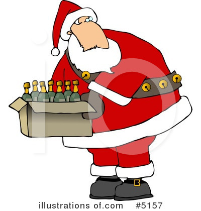 Royalty-Free (RF) Santa Clipart Illustration by djart - Stock Sample #5157