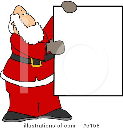 Royalty-Free (RF) Santa Clipart Illustration by djart - Stock Sample #5158