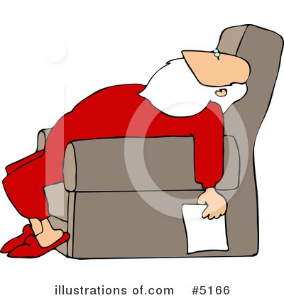 Royalty-Free (RF) Santa Clipart Illustration by djart - Stock Sample #5166
