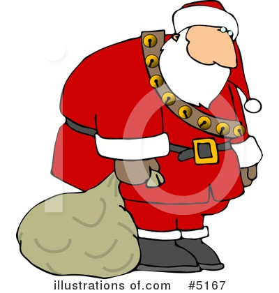 Royalty-Free (RF) Santa Clipart Illustration by djart - Stock Sample #5167