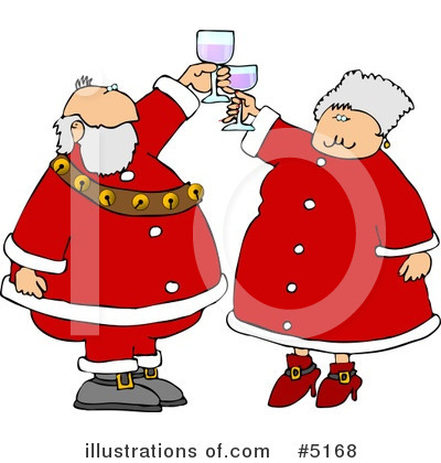Royalty-Free (RF) Santa Clipart Illustration by djart - Stock Sample #5168