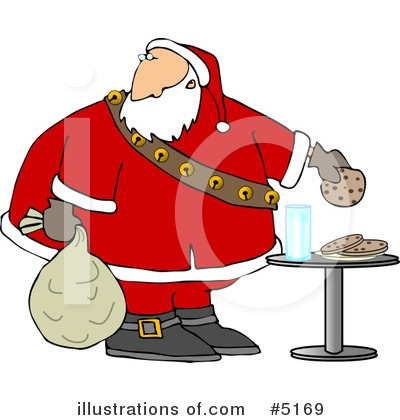Royalty-Free (RF) Santa Clipart Illustration by djart - Stock Sample #5169