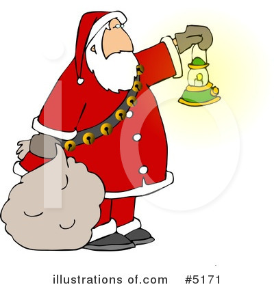 Royalty-Free (RF) Santa Clipart Illustration by djart - Stock Sample #5171