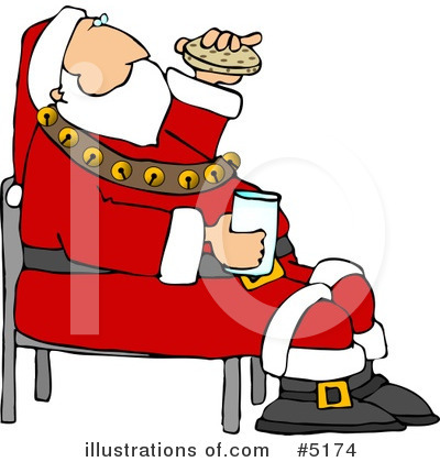 Royalty-Free (RF) Santa Clipart Illustration by djart - Stock Sample #5174