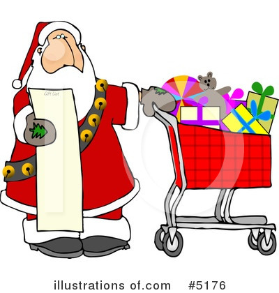 Royalty-Free (RF) Santa Clipart Illustration by djart - Stock Sample #5176
