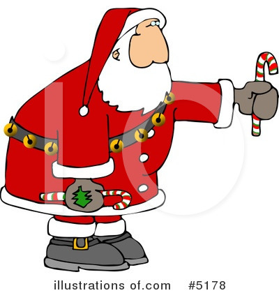Royalty-Free (RF) Santa Clipart Illustration by djart - Stock Sample #5178