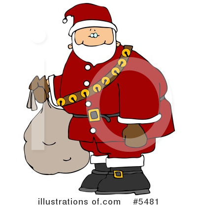 Royalty-Free (RF) Santa Clipart Illustration by djart - Stock Sample #5481