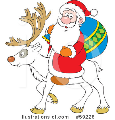 Royalty-Free (RF) Santa Clipart Illustration by Alex Bannykh - Stock Sample #59228