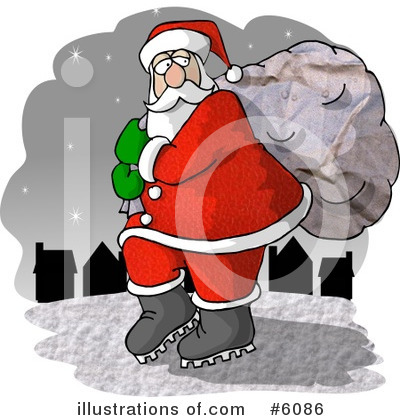 Royalty-Free (RF) Santa Clipart Illustration by djart - Stock Sample #6086