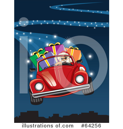Royalty-Free (RF) Santa Clipart Illustration by David Rey - Stock Sample #64256