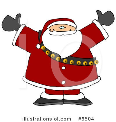 Royalty-Free (RF) Santa Clipart Illustration by djart - Stock Sample #6504