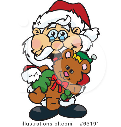 Royalty-Free (RF) Santa Clipart Illustration by Dennis Holmes Designs - Stock Sample #65191