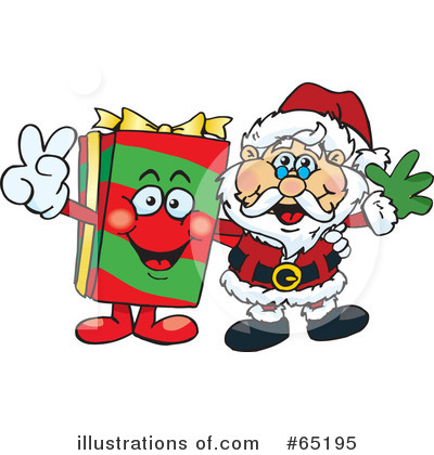 Royalty-Free (RF) Santa Clipart Illustration by Dennis Holmes Designs - Stock Sample #65195
