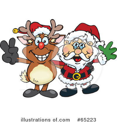 Royalty-Free (RF) Santa Clipart Illustration by Dennis Holmes Designs - Stock Sample #65223