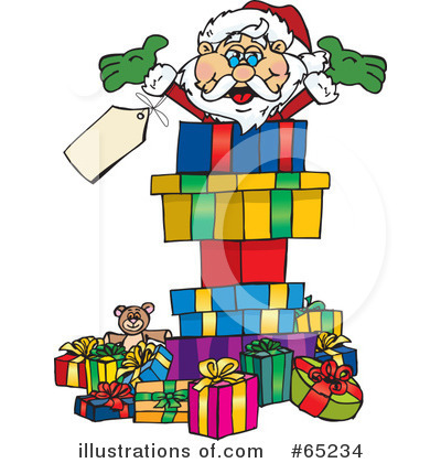 Royalty-Free (RF) Santa Clipart Illustration by Dennis Holmes Designs - Stock Sample #65234