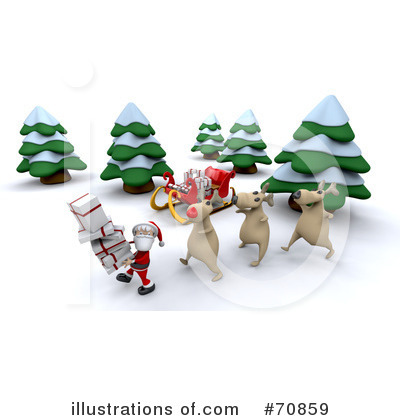 Royalty-Free (RF) Santa Clipart Illustration by KJ Pargeter - Stock Sample #70859