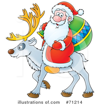 Royalty-Free (RF) Santa Clipart Illustration by Alex Bannykh - Stock Sample #71214