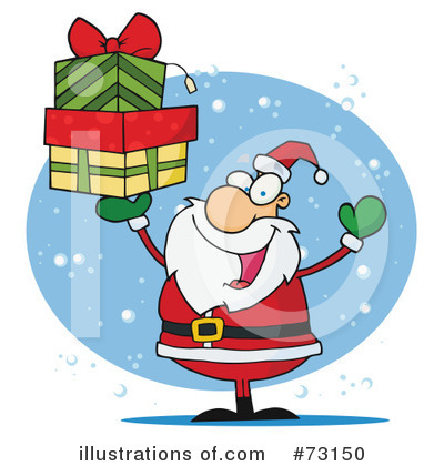 Royalty-Free (RF) Santa Clipart Illustration by Hit Toon - Stock Sample #73150