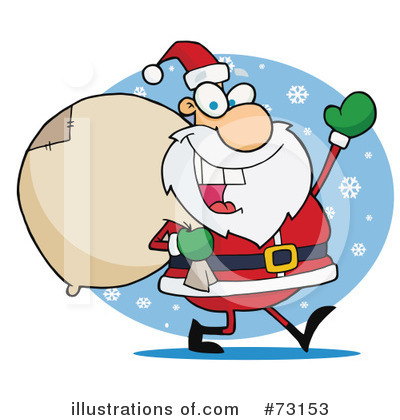 Royalty-Free (RF) Santa Clipart Illustration by Hit Toon - Stock Sample #73153